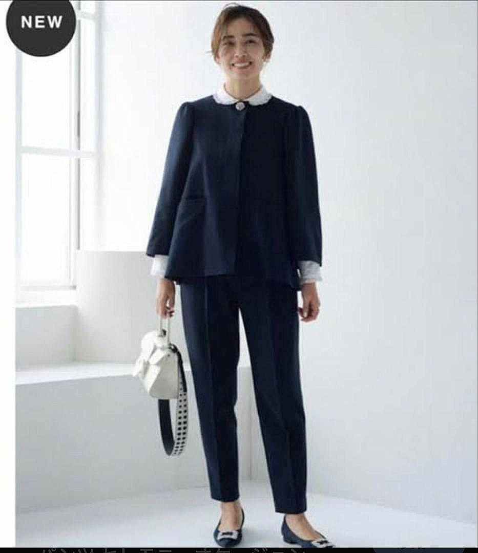 OHGA オーガ セレモニー ビジュー ノーカラージャケット フレア パフ