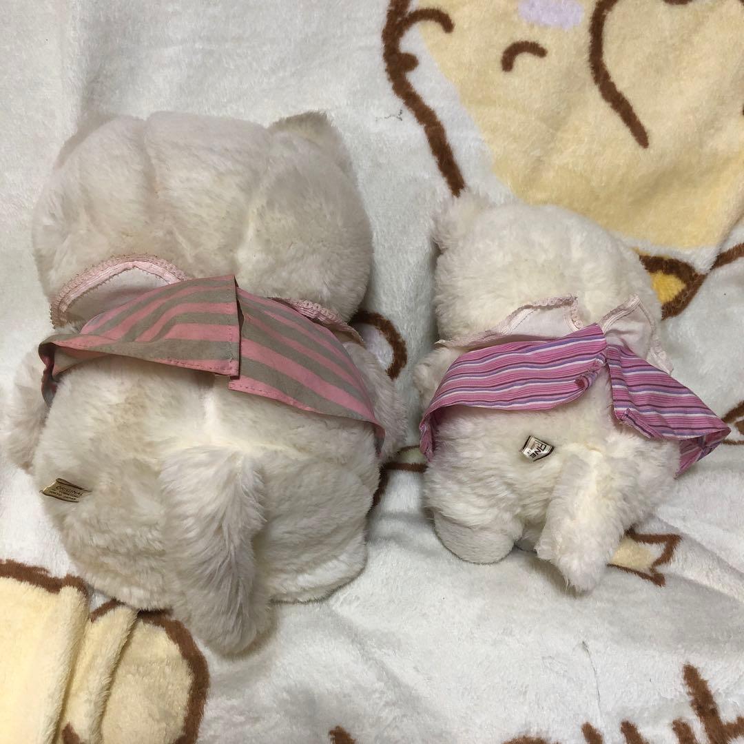 昭和レトロ ヴィンテージ 吉徳 クリーミー 猫 ぬいぐるみ 中古品 2こ