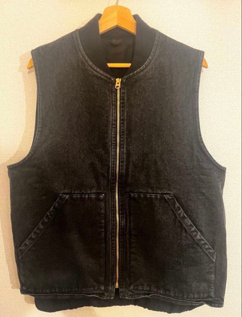 最終25AW comoli denim work vest 3 限定 - メルカリ