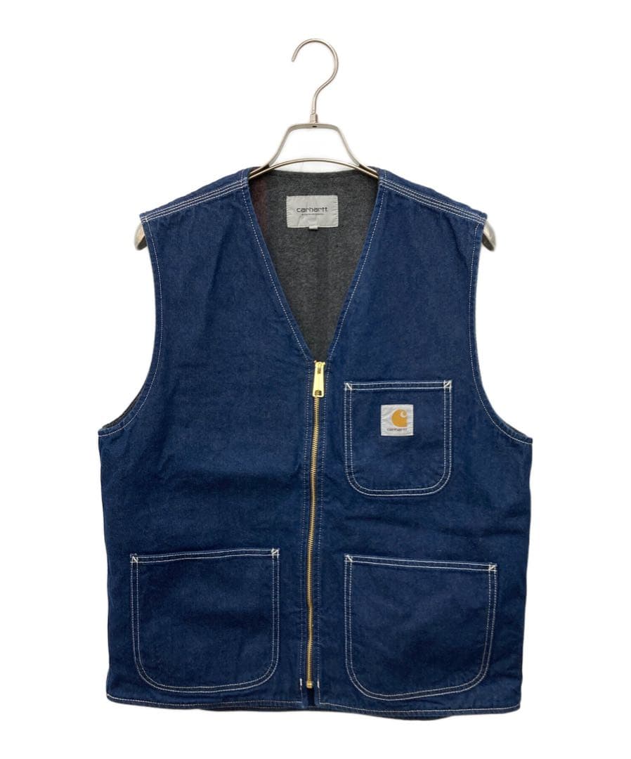 オンラインファッション - Carhartt デニム ベスト ダークブルー