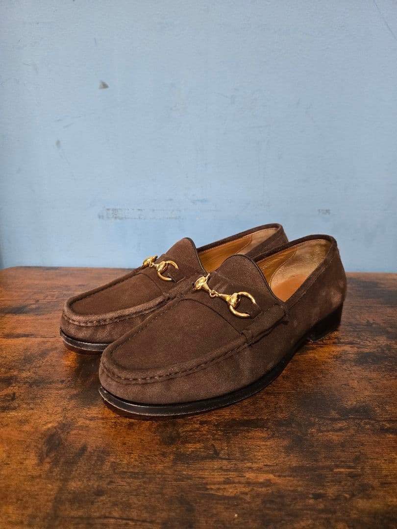 BEAMS F別注 POLPETTA スエードビットローファー