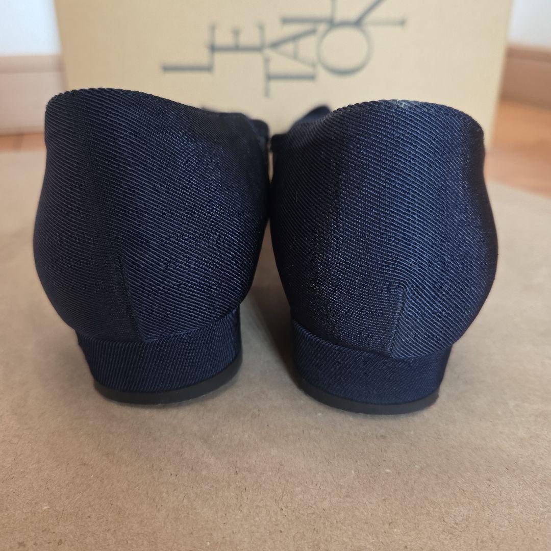 LE TALON 】ネイビー グリッター フラットシューズ 24cm - メルカリ