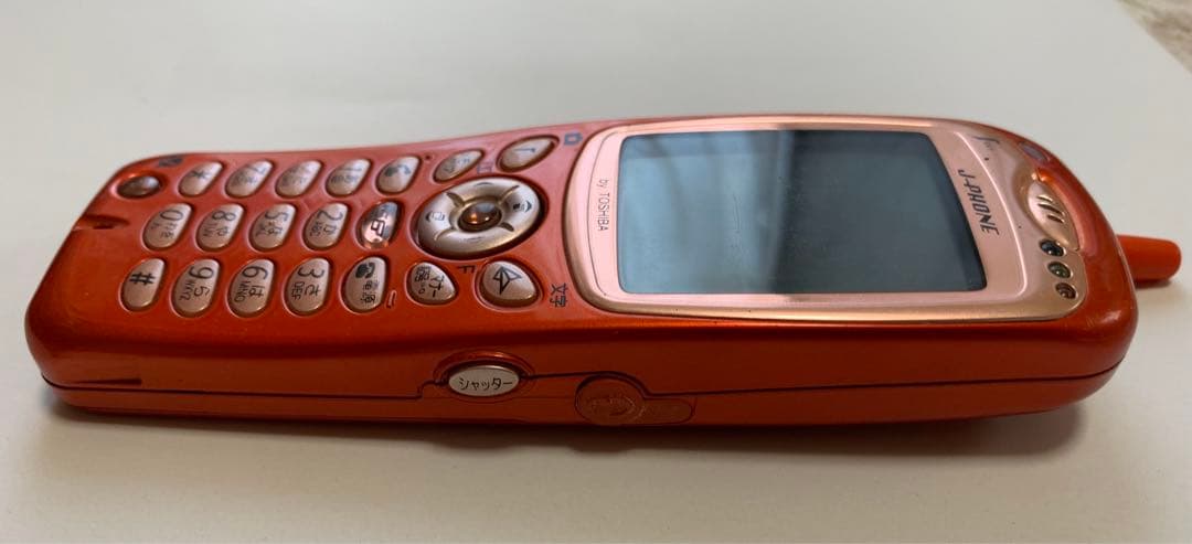 J-phone J-T06 東芝 TOSHIBA トロピカルオレンジ ジャンク品 - メルカリ