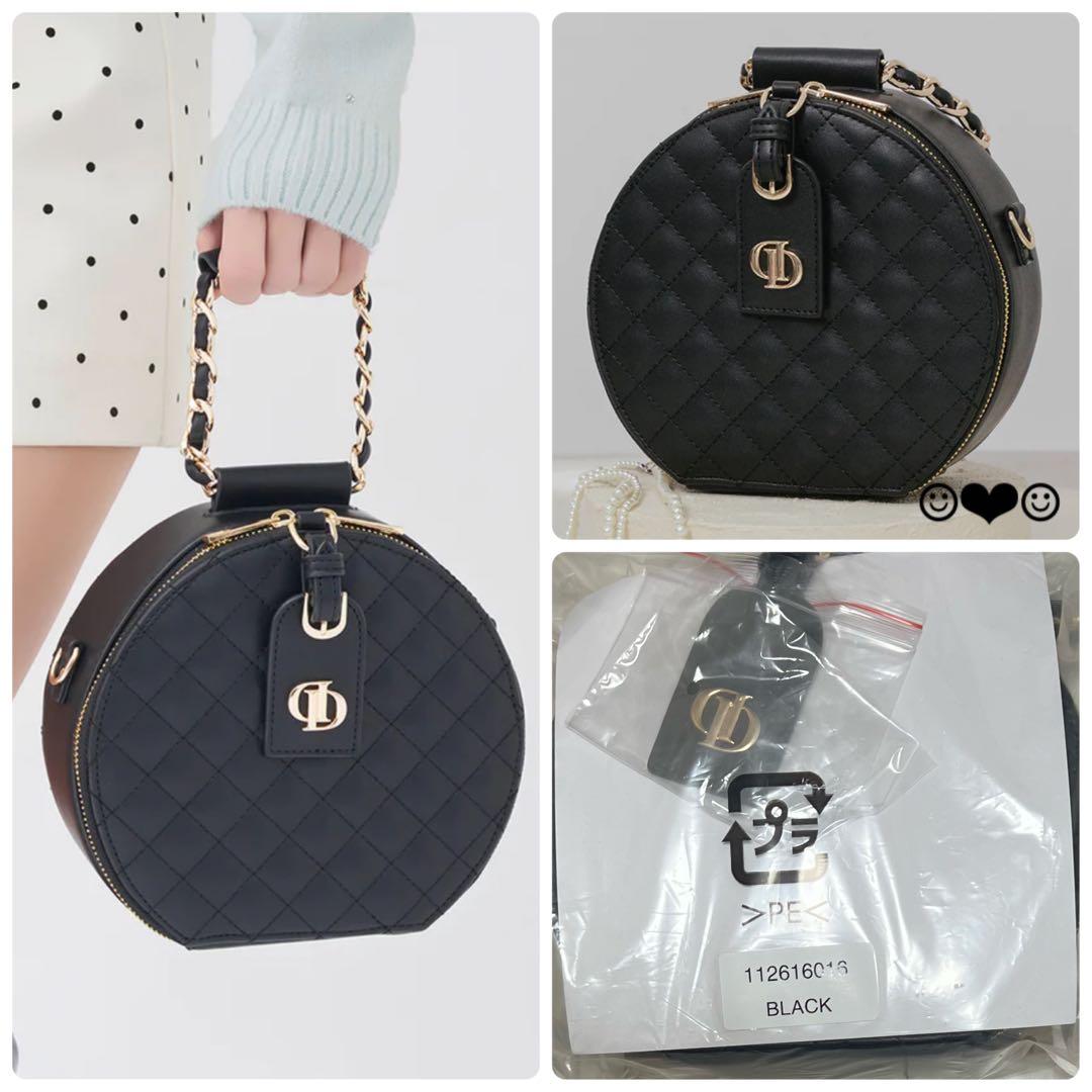 Darich♡キルティングサークルバッグ♡ブラック - メルカリ