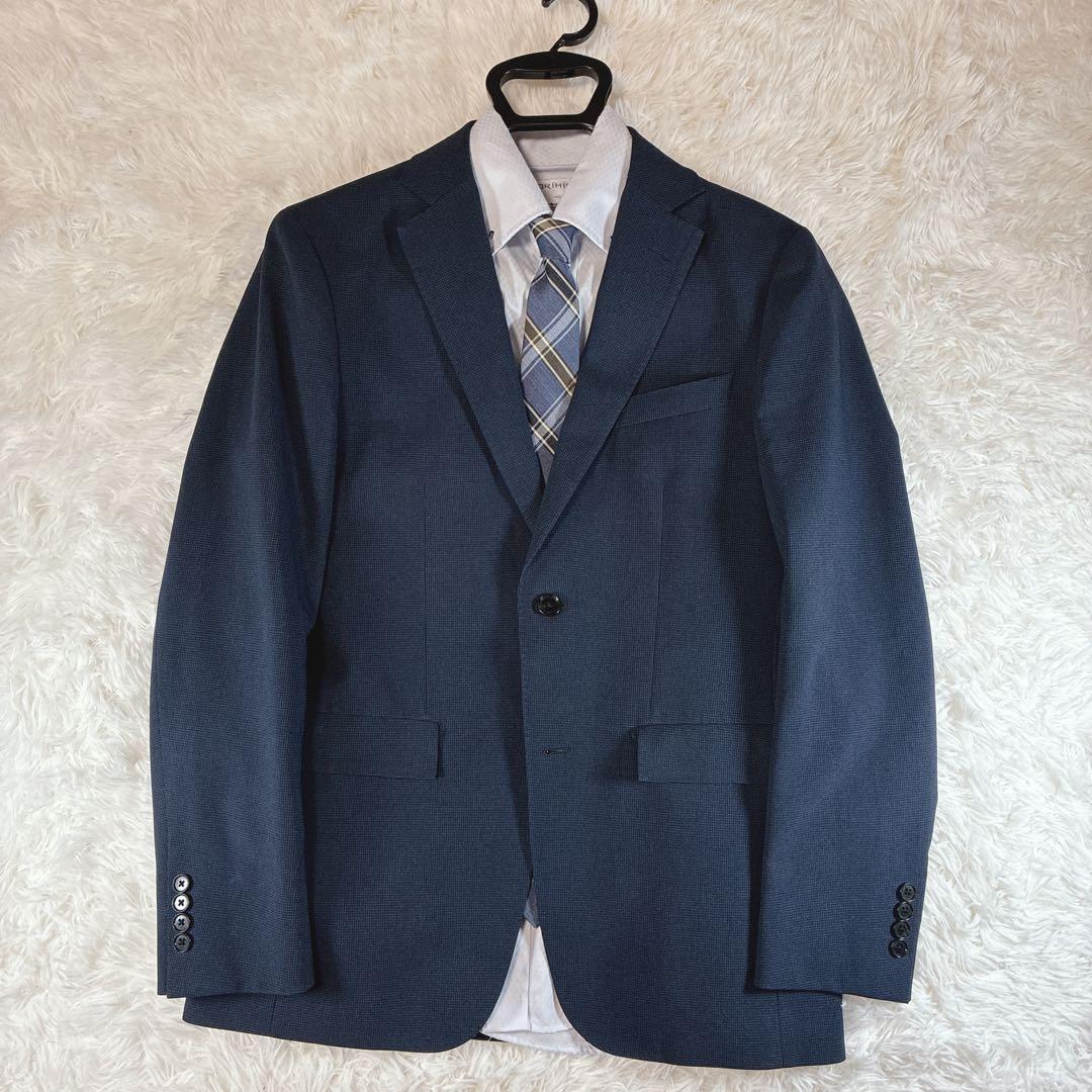 美品 オリヒカ 高機能 スーツ 洗える セットアップ ネイビー M - メルカリ
