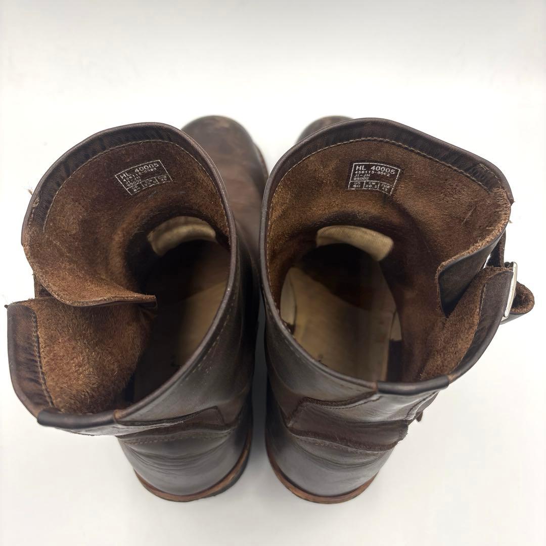 ホーキンス ショート エンジニアブーツ【26.5cm】ブラウン スチールトゥ