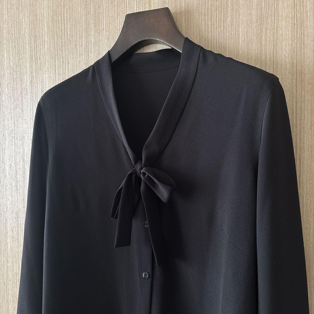 1269】アナイ ジョーゼットボウタイ ブラウス 黒 38 - メルカリ