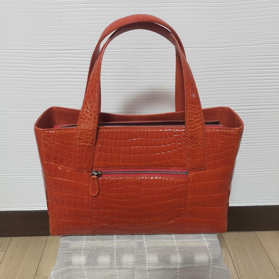 美品 PRECIOUS プレシャス クロコダイル ハンドバッグ - メルカリ