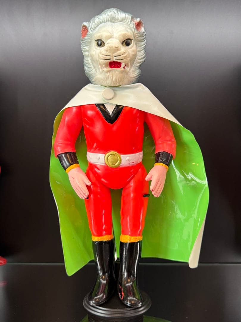 【当時物】怪傑ライオン丸 無版権 パチソフビ 昭和レトロ 快傑ライオン丸 ソフビ 当時物 無版権 - メルカリ