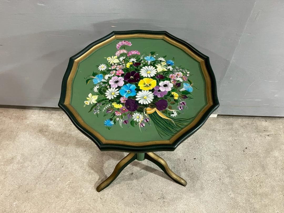 花台、トールペイントトールペイント サイドテーブル ナイトテーブル