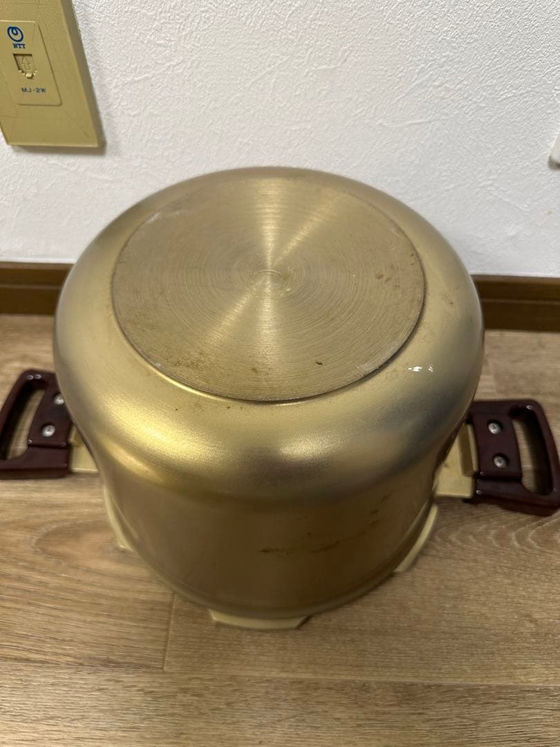 ピースター 圧力鍋 ゴールド 8.0L レトロ 希少 関西軽金属工業 炊飯