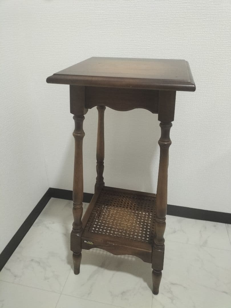 カリモク　花台　電話台　昭和レトロ オールドカリモクのレトロな電話台 – バナルオンラインショップ（BANUL