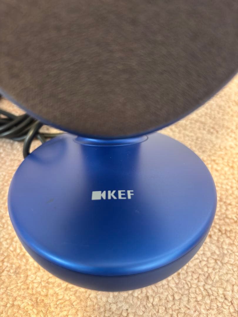 KEF ワイヤレススピーカー 青 卵型