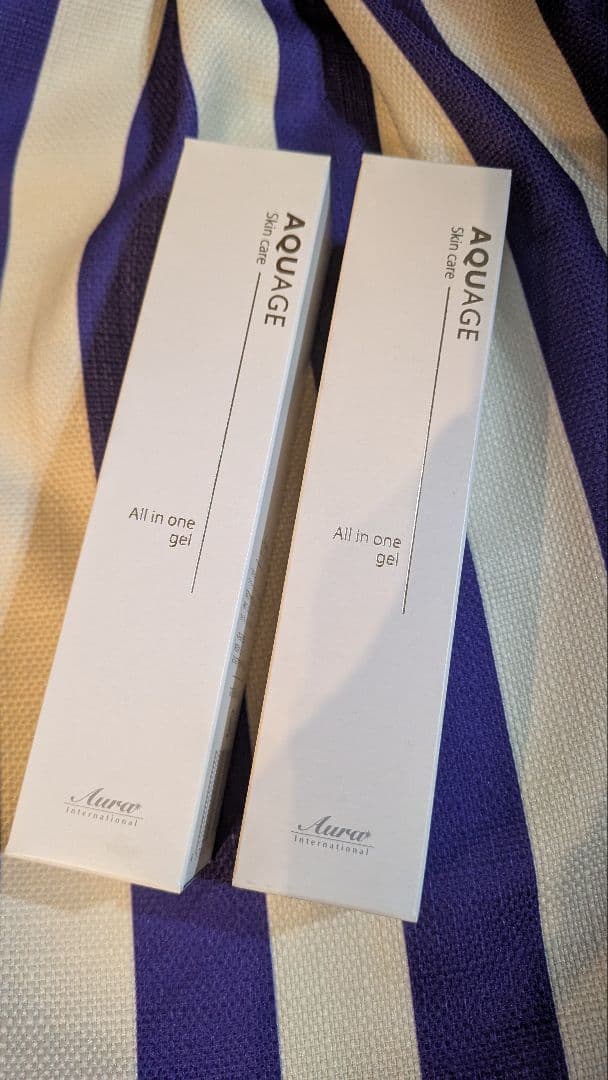AQUAGE All in one gel 2本セット 2026年最新】アクアージュ オールインワンジェルの人気アイテム - メルカリ