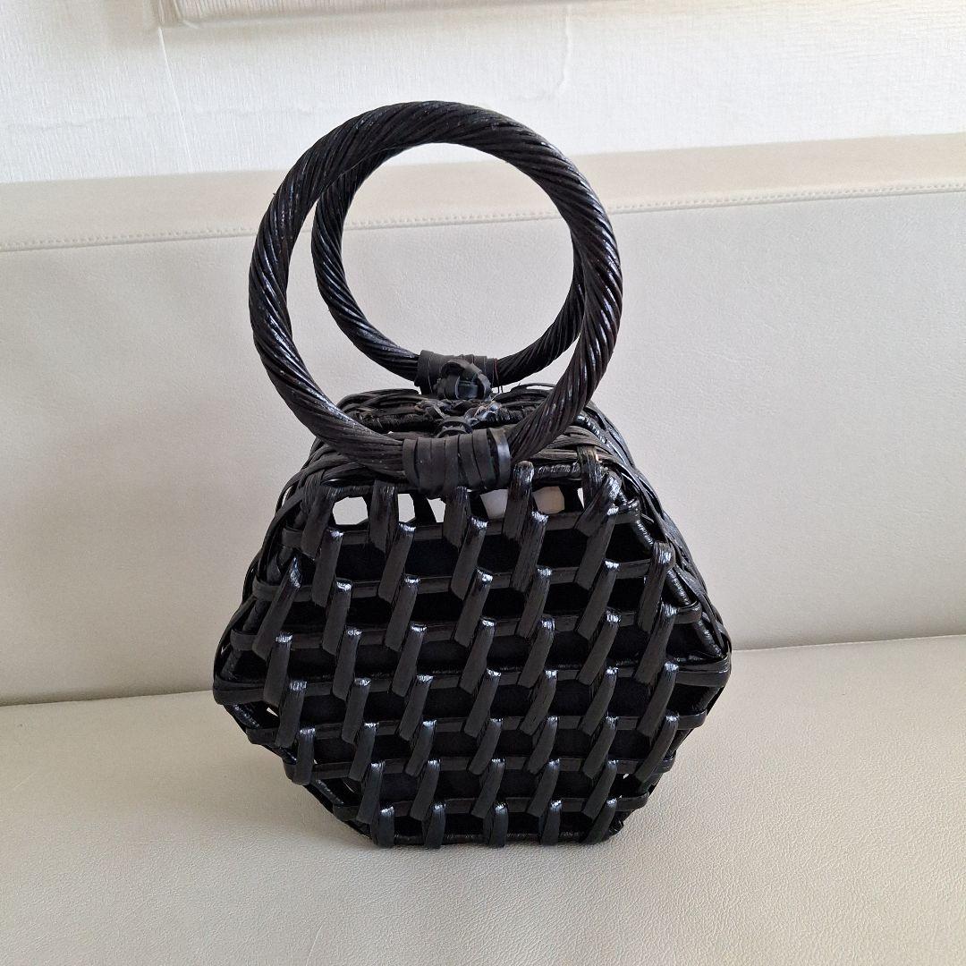 新品 ビームス かごバッグ 黒 ARANAZ - メルカリ