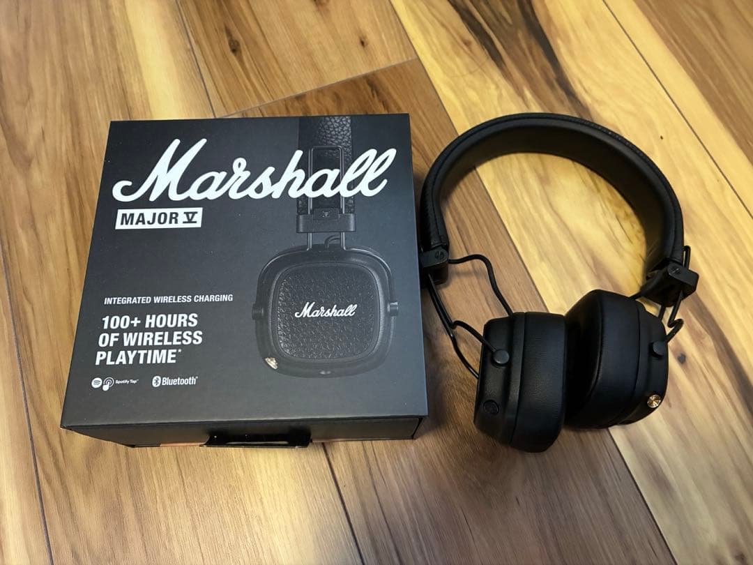 Marshall Major V ブラック　ワイヤレスヘッドホン Amazon.co.jp: Marshall ワイヤレスオンイヤーヘッドホン Major V