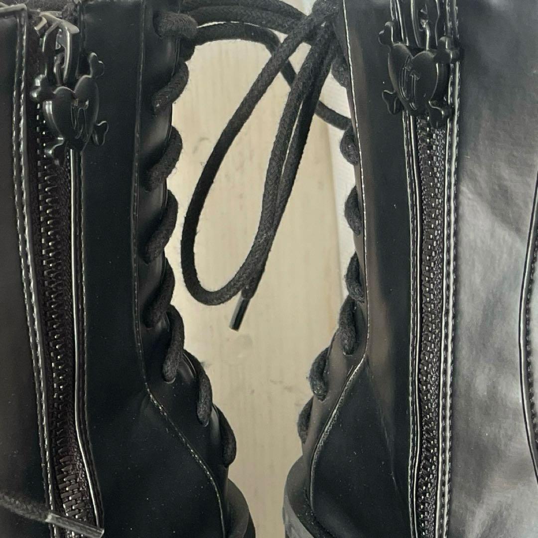 Charla Tedrick【美品】厚底編み上げブーツレースアップブーツゴスロリ