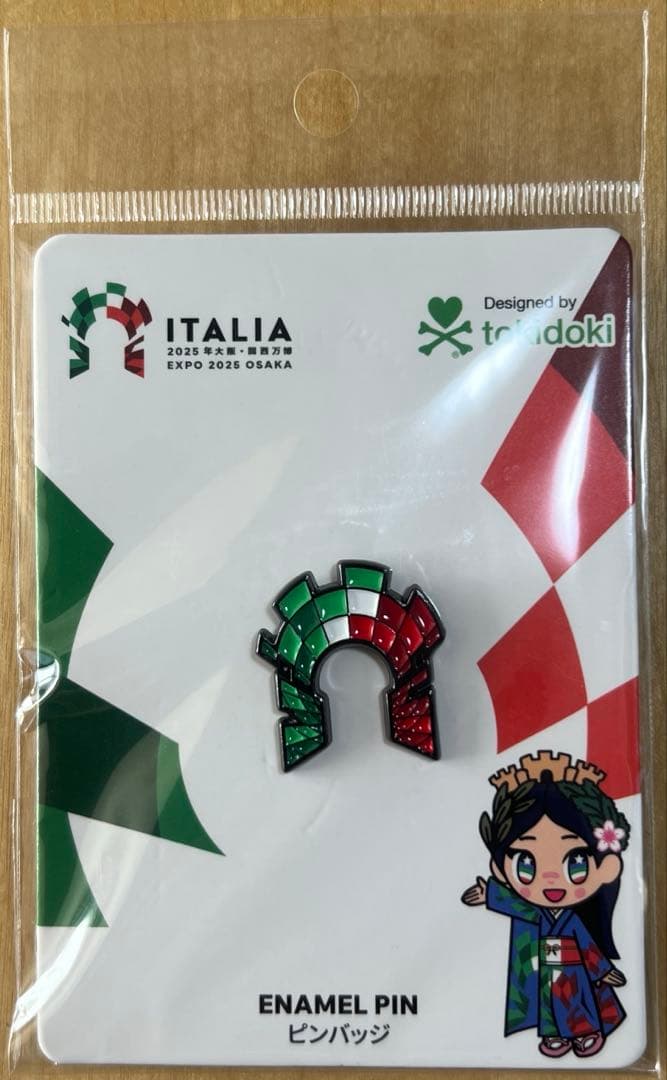万博　イタリア館　ピンバッチ 大阪万博 イタリア ピンバッジの通販 by ひな※1/8〜1/16発送停止｜ラクマ