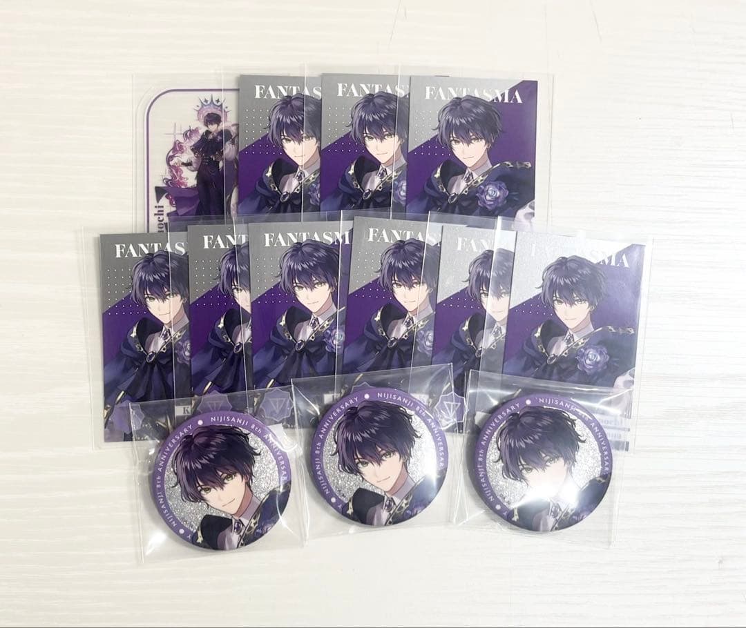 にじさんじ 8周年 メタルカード クリアカード 缶バッジ 剣持刀也
