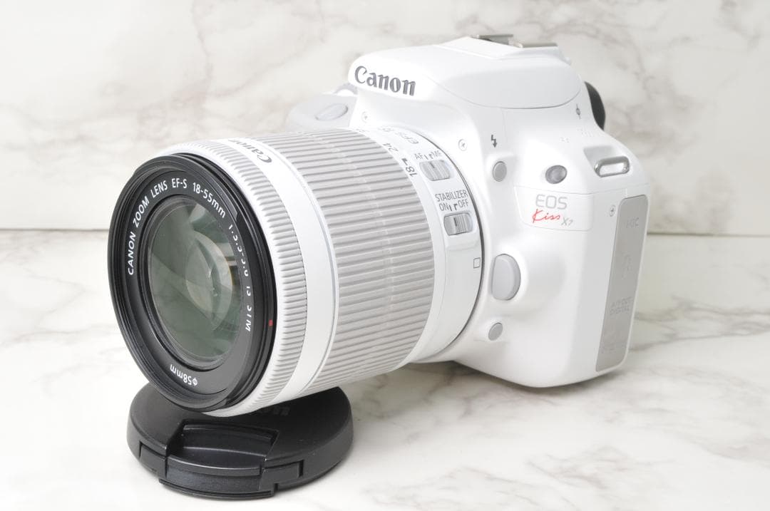 ショット数少なめ❣️Canon EOS Kiss X7⭐️ホワイト スマホ転送