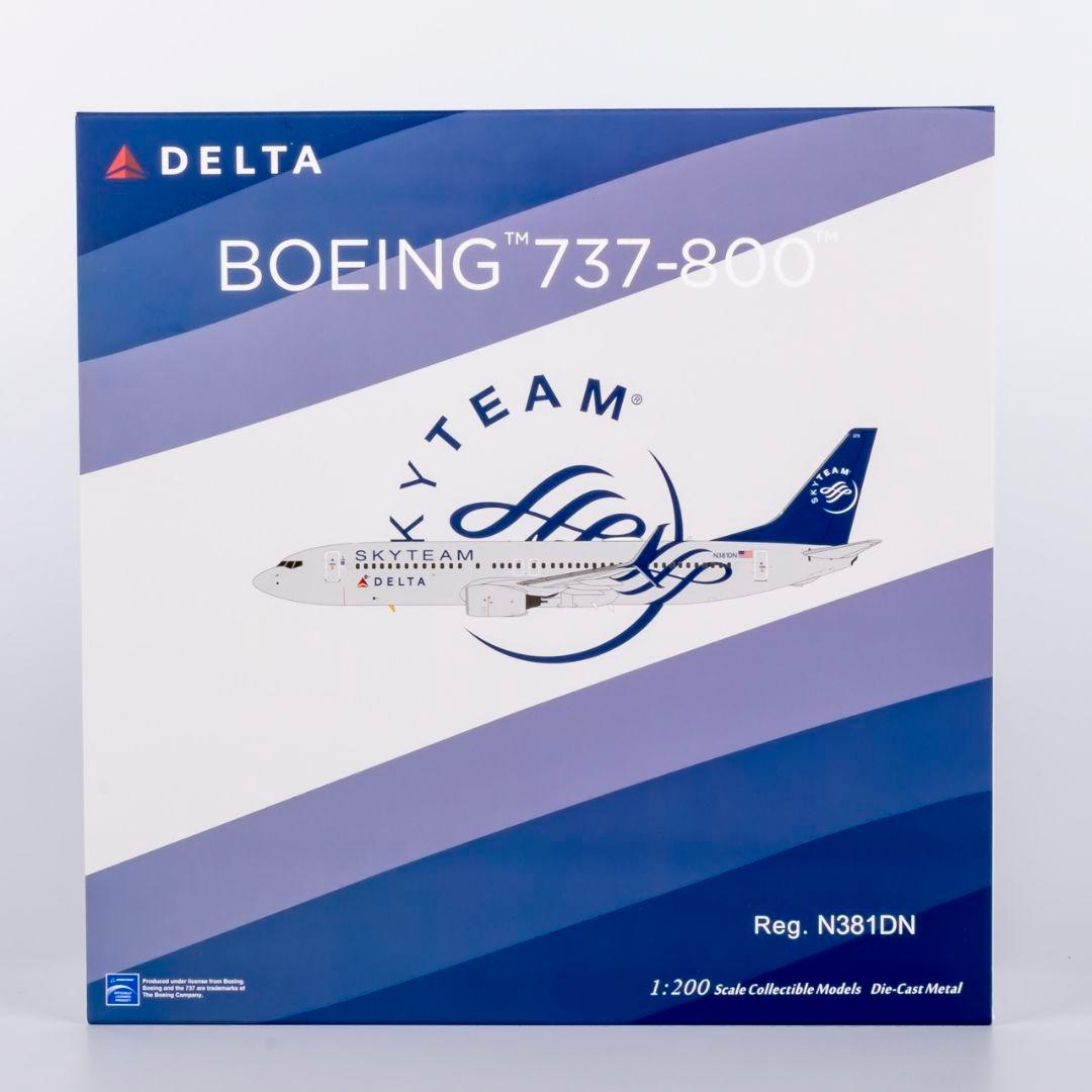 デルタ航空 737-800 スカイチーム塗装 N381DN 1/200 - メルカリ