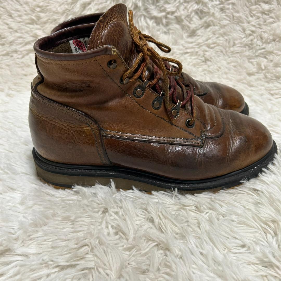 レア　レッドウィング モックトゥ ワーク ブラウン 8.5D 26.5cm