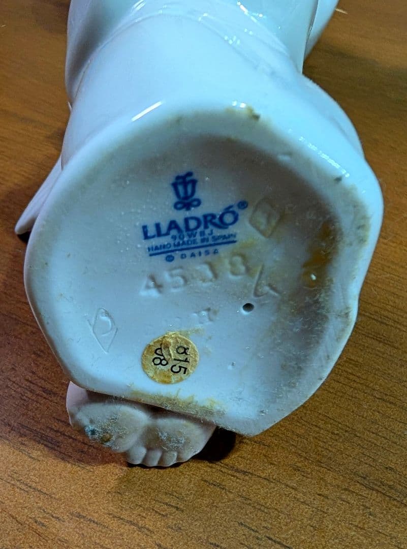 LLADRO】磁器人形「可愛い考え事」「可愛いお祈り」「可愛いフルート