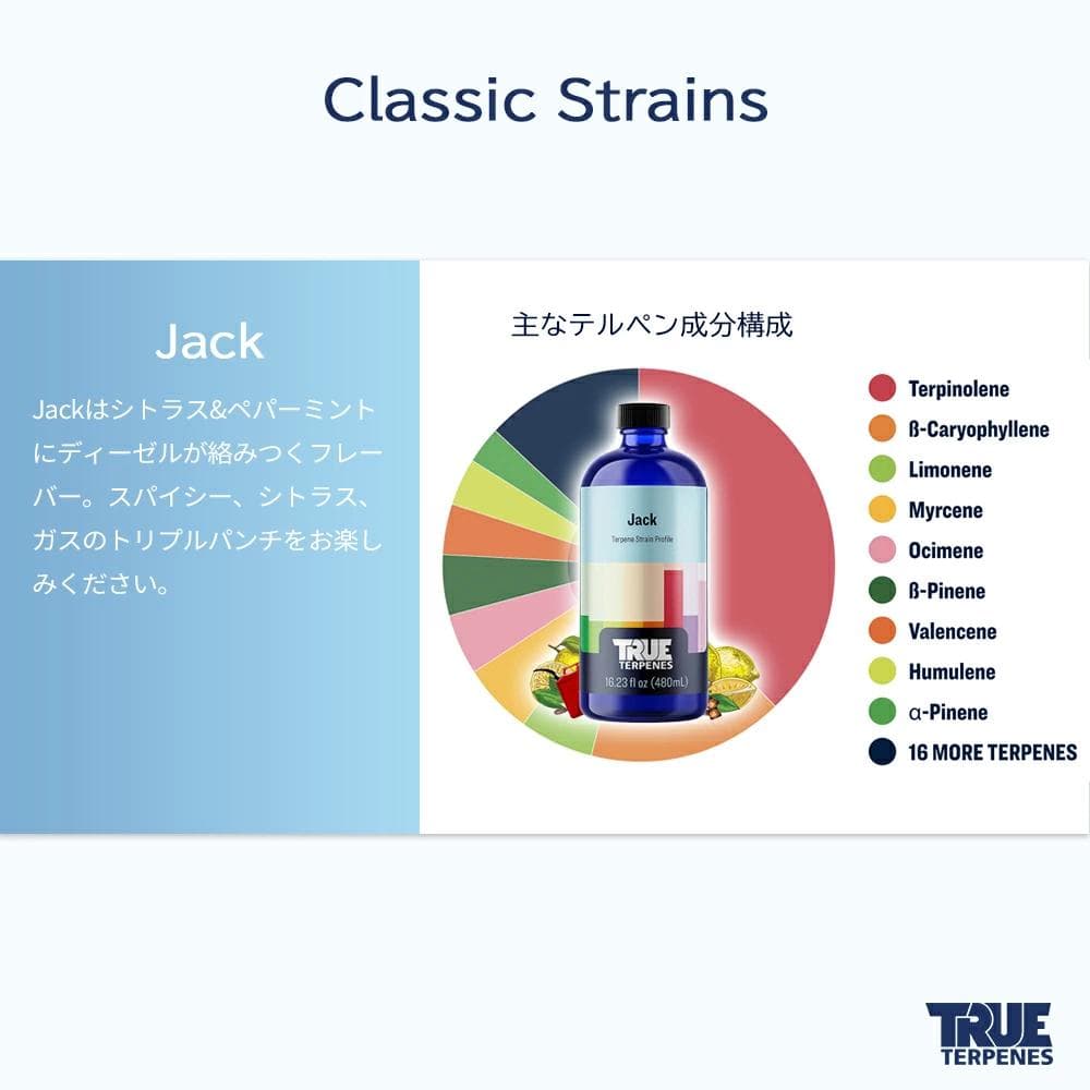 TRUE テルペン アトマイザー CBD CBN CBG 10ml ジャック
