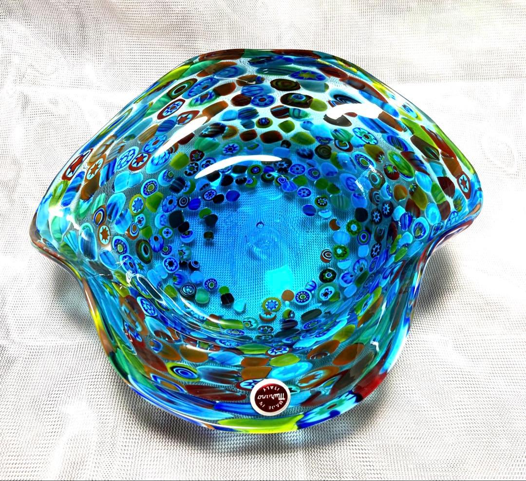 値下げ　イタリア MURANO ムラーノ ベネチアングラス コンポート 87181_2.jpg