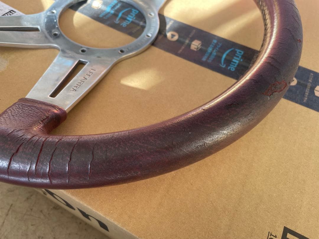 レカラ　ステアリング　ジャンク　約34センチ