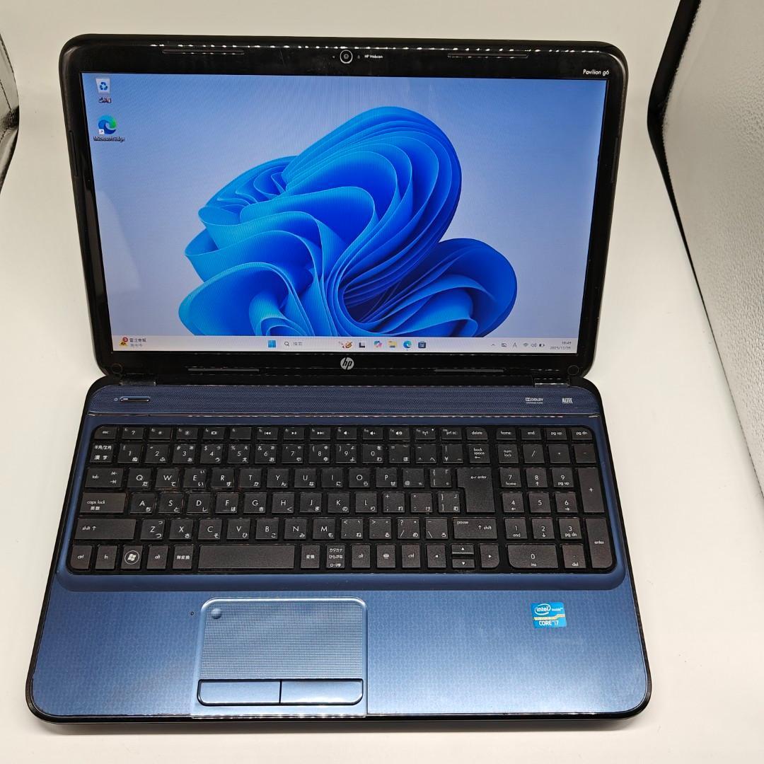 HP】高速i7 SSD256GB 8GB オフィス付き ブルー ノートPC - メルカリ