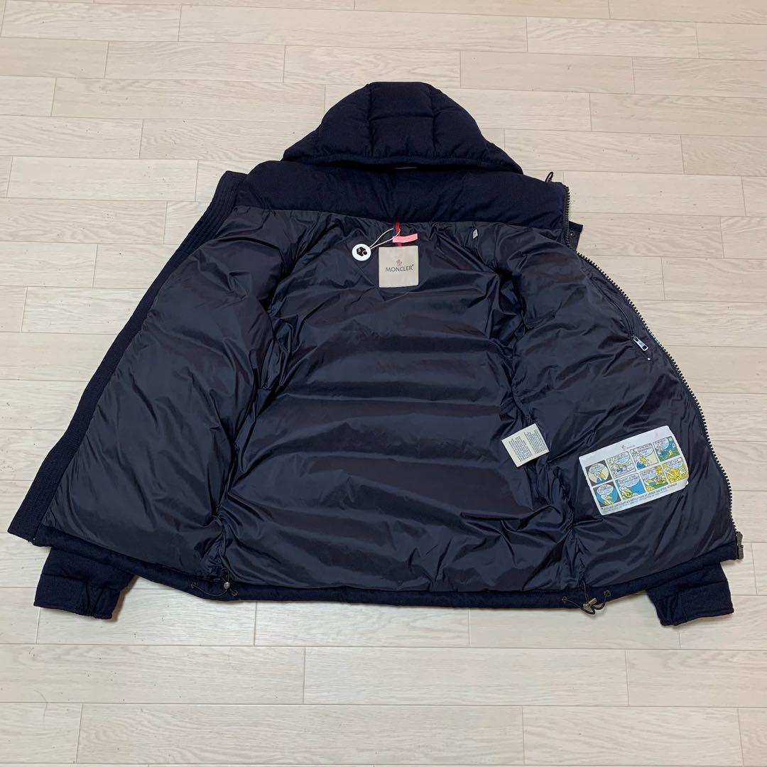 鑑定済】モンクレール モンジュネーブル ネイビー 1 クリーニング5D110