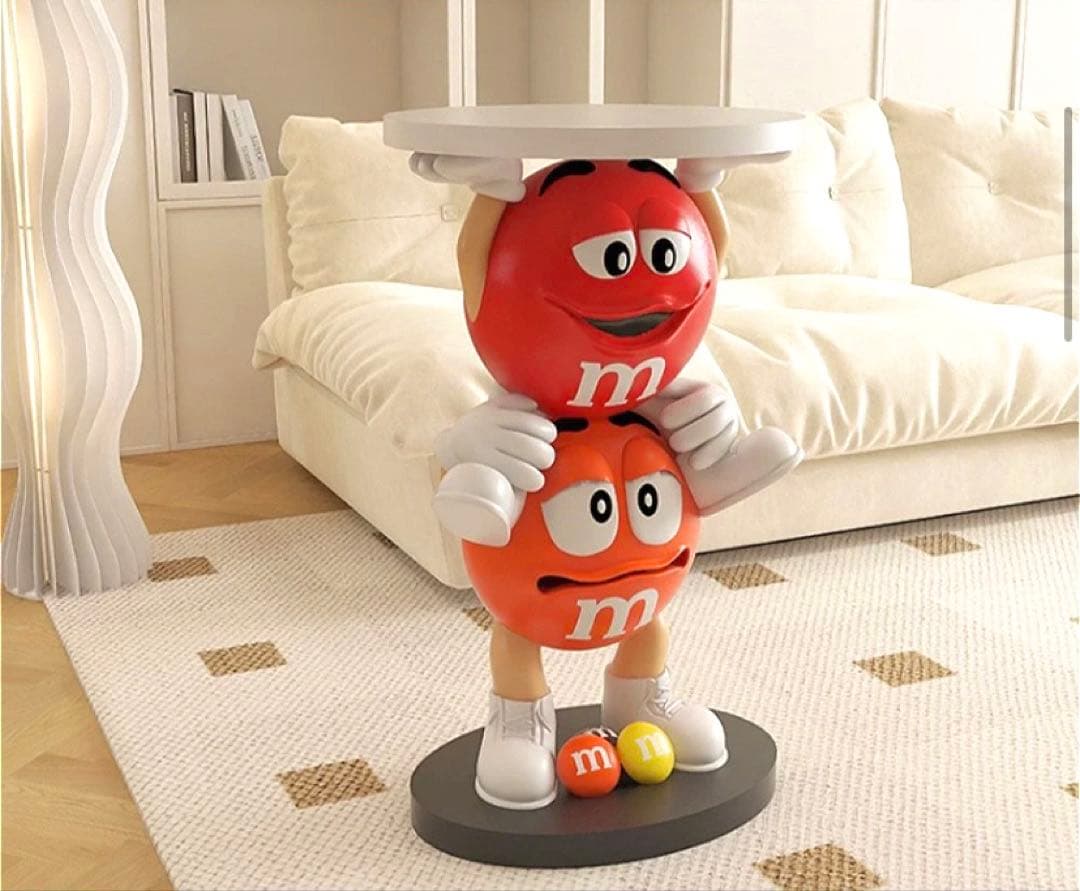 M&M's エムアンドエムズ サイドテーブル フィギュア m&m's レッド