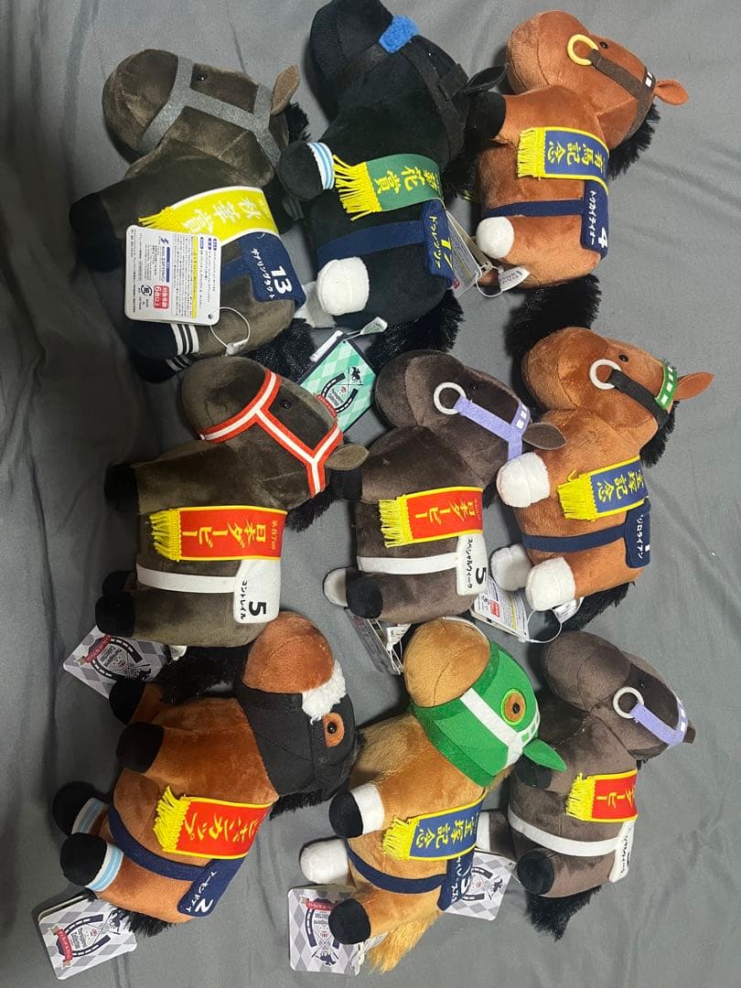 競走馬 ぬいぐるみ 9体セット - メルカリ