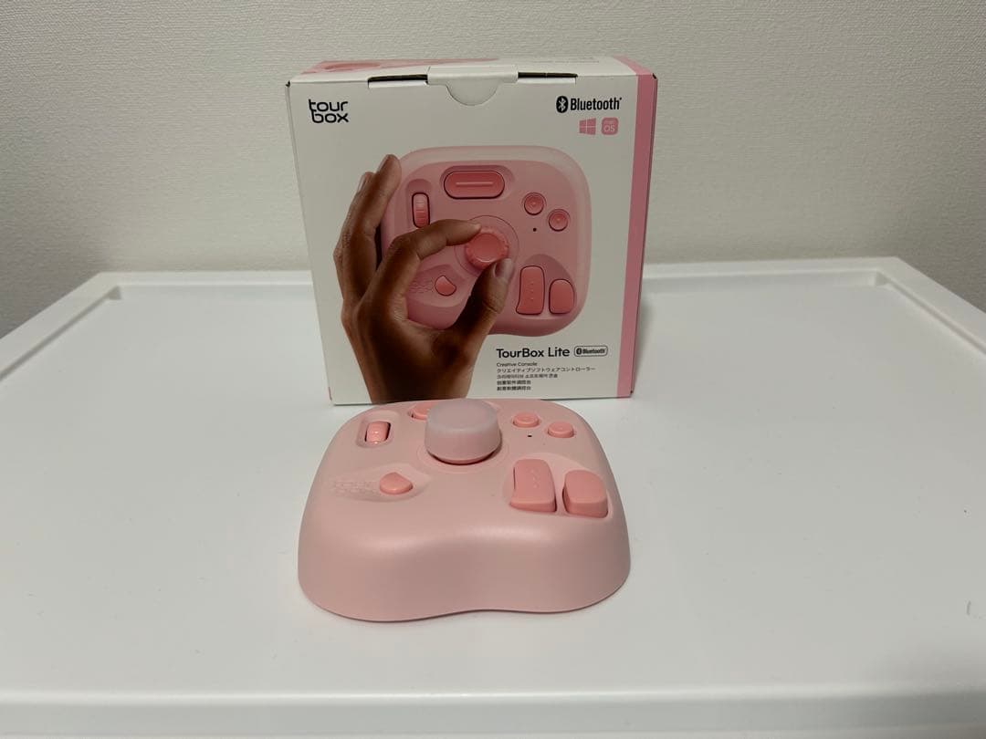 美品】TourBox Lite ピンク 左手デバイス Bluetooth - メルカリ