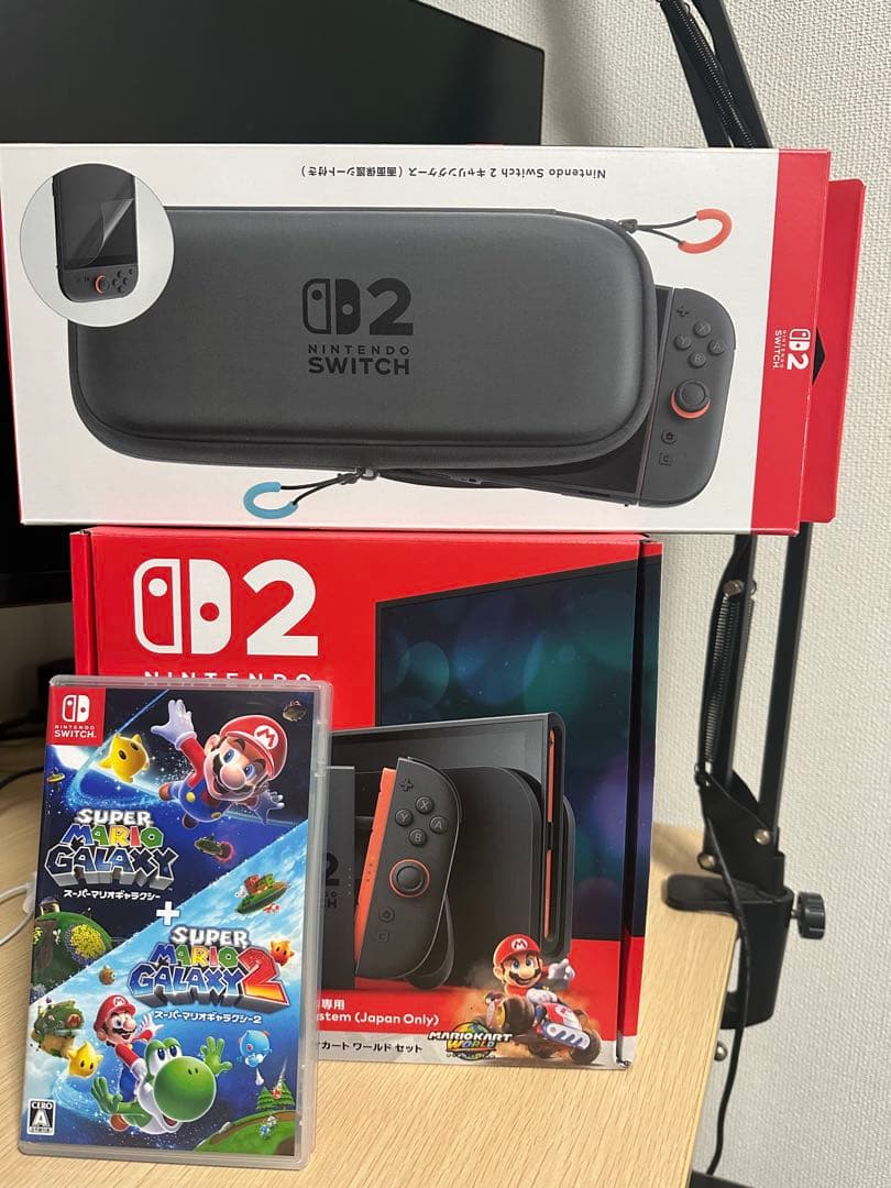 Nintendo Switch2 + スーパーマリオギャラクシー+保護ケース Nintendo Switch 2】 ニンテンドー スイッチ 2 スーパーマリオ スリム