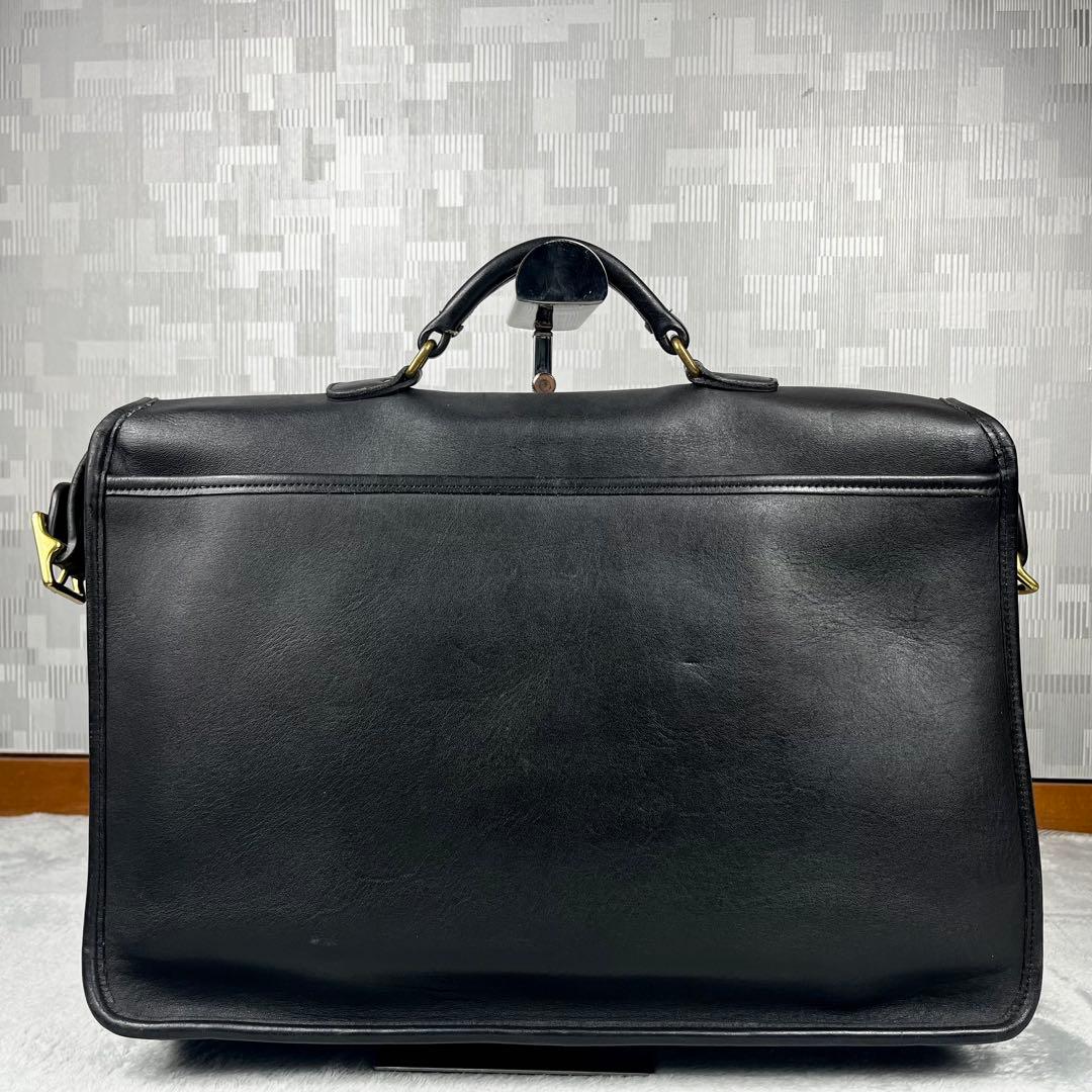 Old Coach Metropolitan Briefcase Black - メルカリ