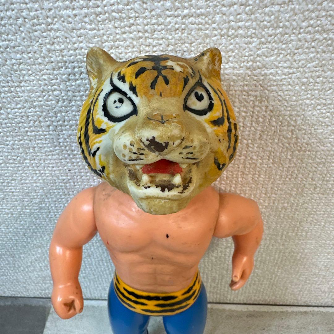 当時物 タイガーマスク 梶原一騎 辻なおき ソフビ 中嶋製作所 面とれ