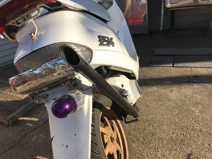 スーパーディオ ZX af27,af28用 竹槍 マフラー ハスギリ - メルカリ