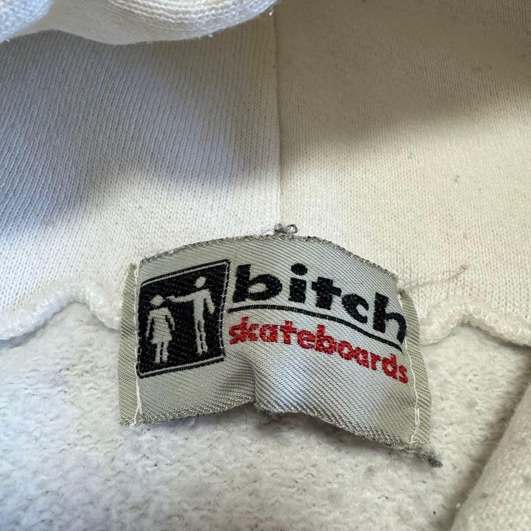 bitch skateboards sweat 拳銃ロゴ 90s