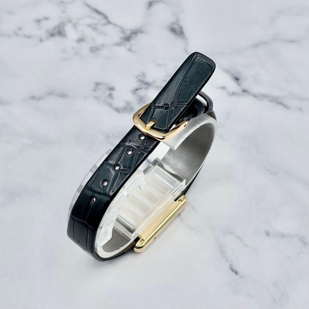 OH済／極美】カルティエ マストタンク SM ヴェルメイユ 最高級クロコダイル