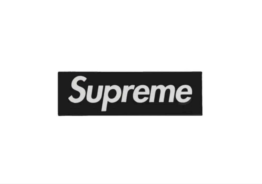 Supreme Box Logo Car Emblem Black