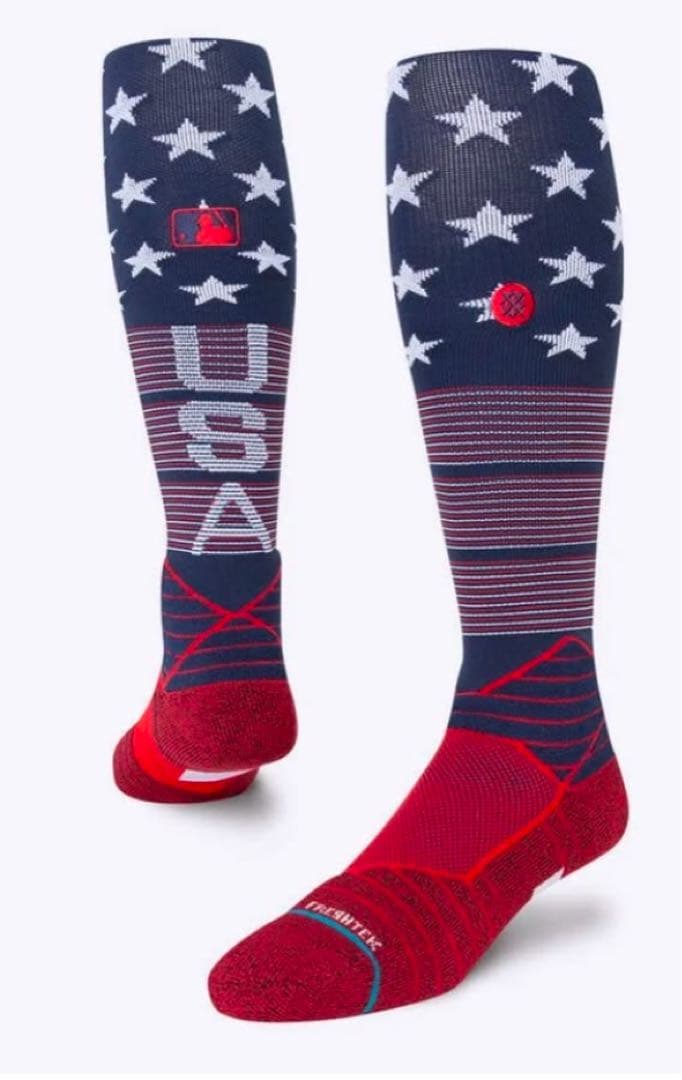 STANCE スタンス 野球 ソックス Lサイズ アメリカ 国旗 靴下 USA