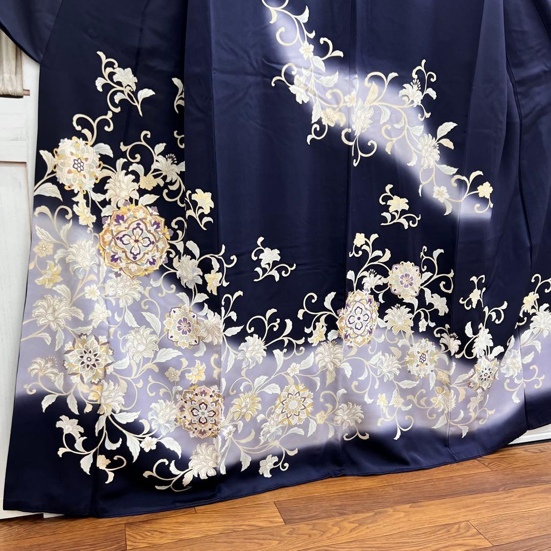 ボ*す様 裄68 正絹 袷 訪問着 アラベスク 難あり 安い 価格