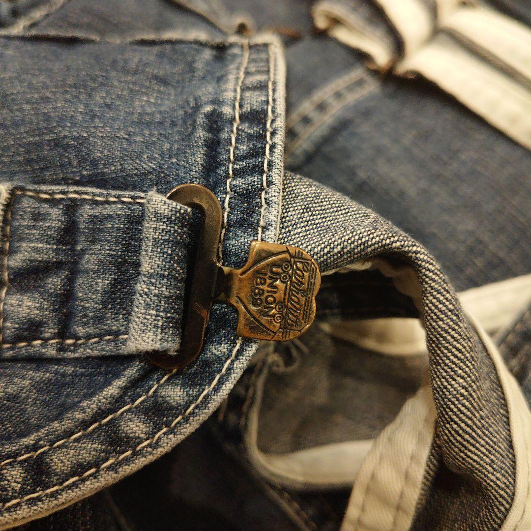 ぱ*ち様 カーハート ハートタグ 復刻 デニム オーバーオール - パンツ