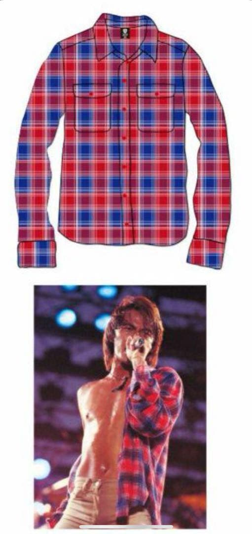 B'z 稲葉浩志着用モデルチェックネルシャツ ENDLESSSUMMER グッズ