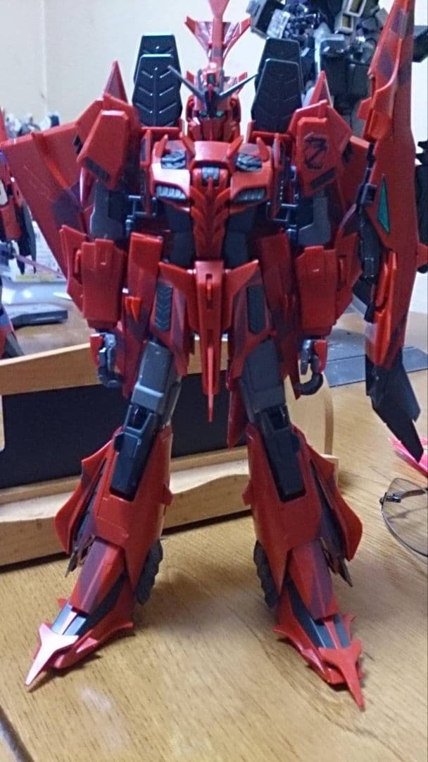 プレバン限定 MG Zガンダム3号機P2型レッド・ゼータ（中古品）素組品