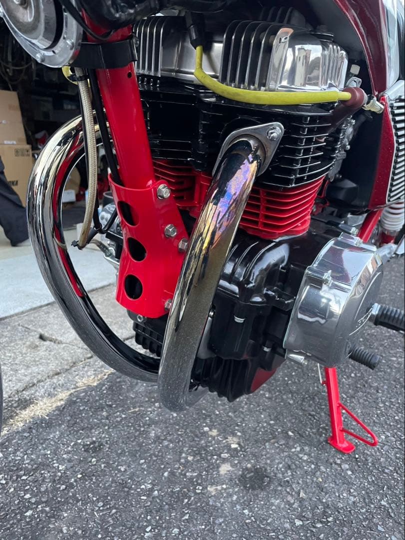 cb400n 激レア！当時物！ タチカワヒデキメッキショート菅動画あります