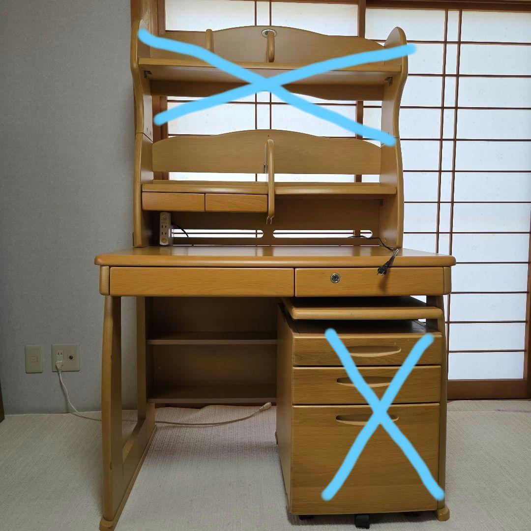 オカムラ OKAMURA 学習机 本棚1段つき - メルカリ