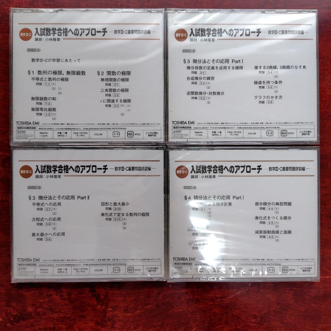 入試数学合格へのアプローチ DVDセット 1-10巻 数Ⅲ・C重要問題詳説編